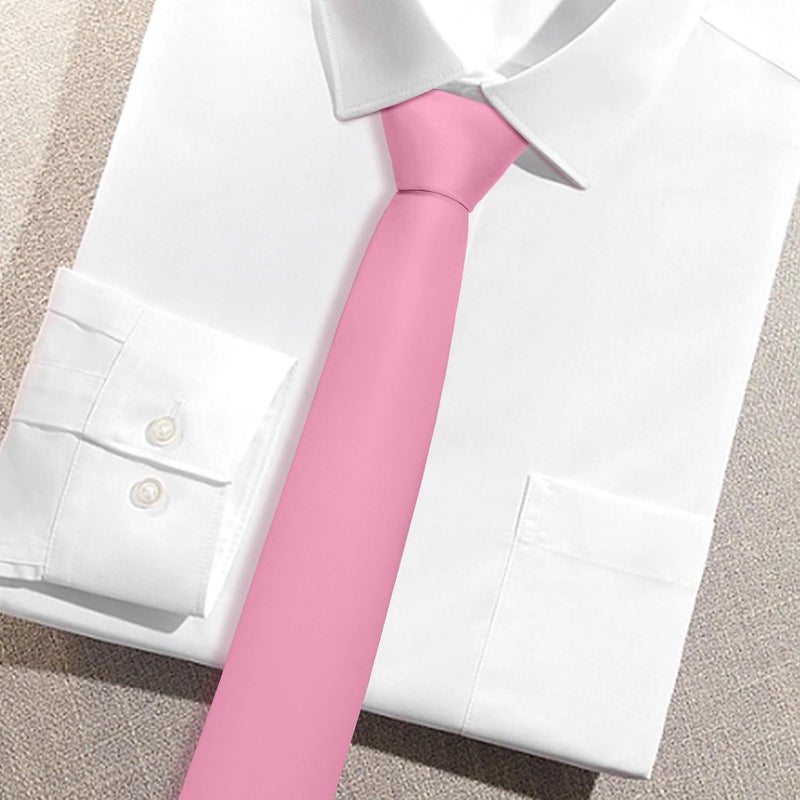 Junmaxroad Store Boys Black Tie Satin Solid Color Necktie for Teen Wedding School Graduation with Gift Box - Image 2